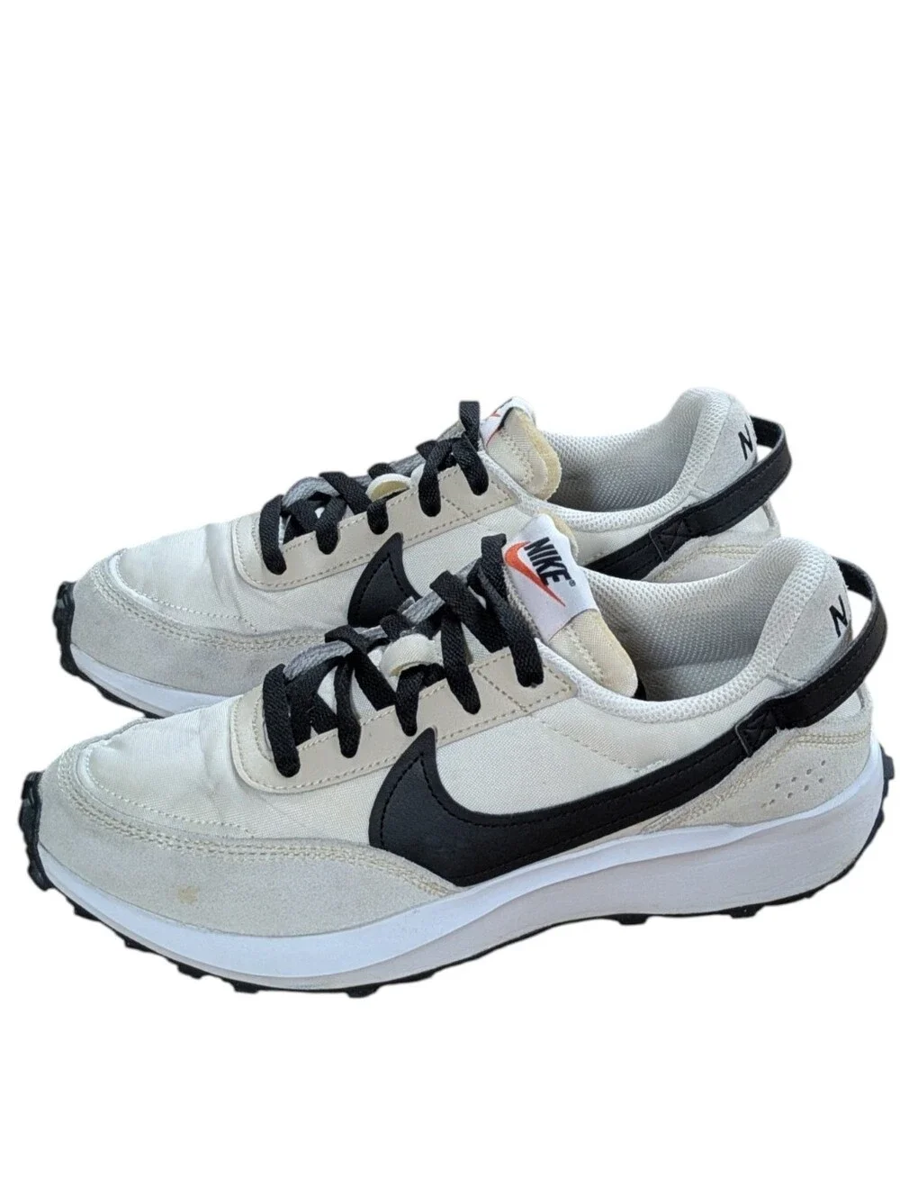 Nike Waffle Debut Sneakers Sandrift Black Womens Size 8